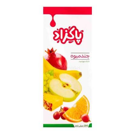 آبمیوه پاکتی چندمیوه 200میل پاکزاد